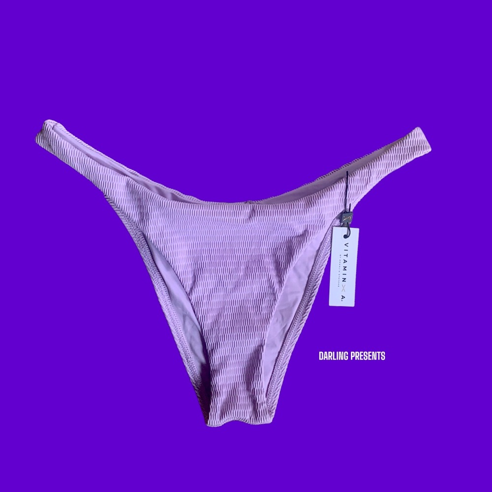 Vitamin A California High Leg Swimsuit Bikini Bottom Women Color Slet Size 10/L